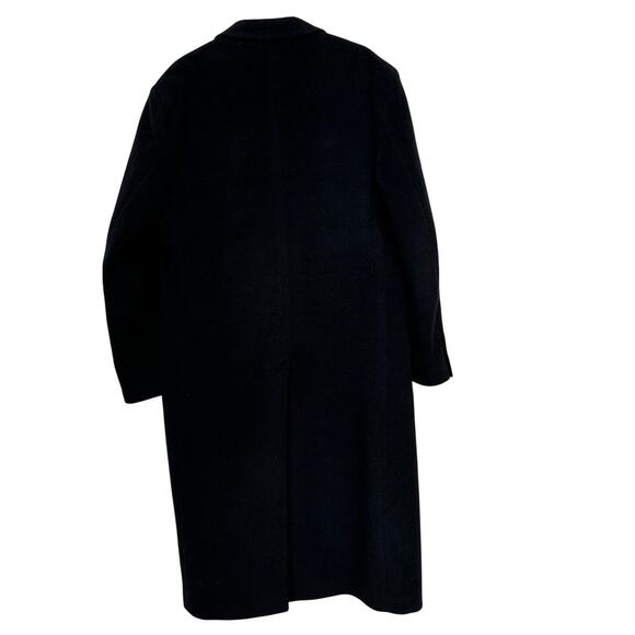 Vintage Zylos by George Machado Long Black Cashmere Overcoat 42L - Picture 3 of 6